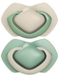 Canpol Babies Symmetrical Silicone Soother Pure Color 6-18m 2pcs. 22/656_bei Bej