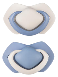 Canpol babies - Set de suzete simetrice din silicon PURE COLOR 0-6m (2 buc) 22/644 Albastru