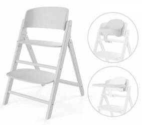 Cybex Scaun de hrănire Click & Fold cu tavă 3 în 1 All White