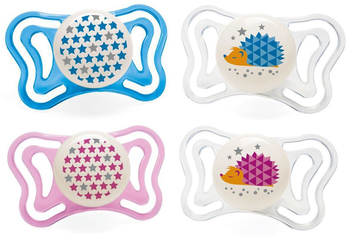 Chicco Physio Light Suzetă din silicon 16-36 2 buc Albastru Albastru Roz Mixt