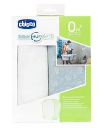 Chicco Baby Hug Baby Hug 4in1 Cearșaf de pătuț 2 bucăți Grey Fox