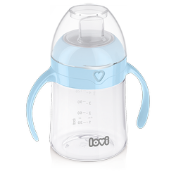 Lovi First Mug cu muștiuc 150 ml Albastru 35/358