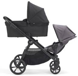 Cărucior Baby Jogger City Select 2 An după an 2x Scaun + Carrycot Basic Radiant Grey