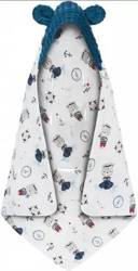 Bonjour Cherie Pătură pentru scaunul auto din bambus cu Minky 90x90cm Sailor